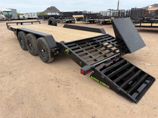 22x83 Triple Axle, 21K GVWR, Car Hauler, Max Ramps
