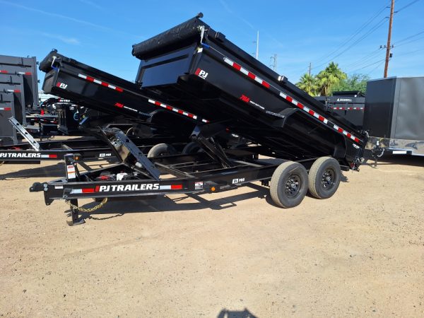 16x83 Tandem Axle, 14K GVWR, Low Pro Dump, 24" Sides