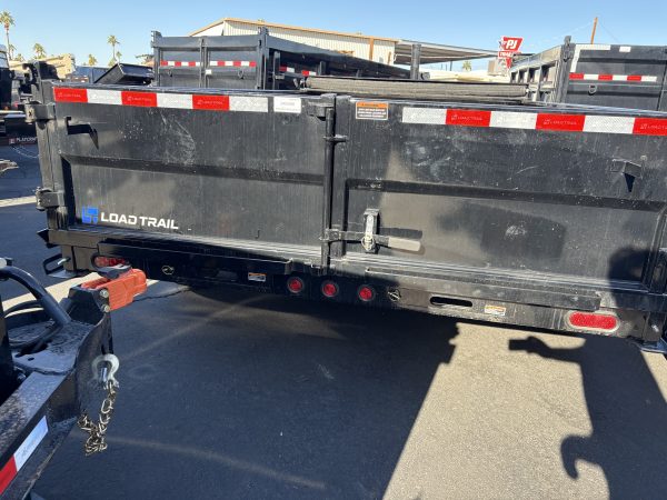14x83 Tandem Axle 14K GVWR Low-Pro Dump, Telescopic Cylinder, 24" Sides