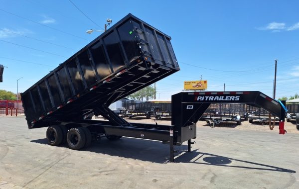 20x102 Tandem Axle, 25K GVWR, Gooseneck Dump w/Duals, 48" Sides