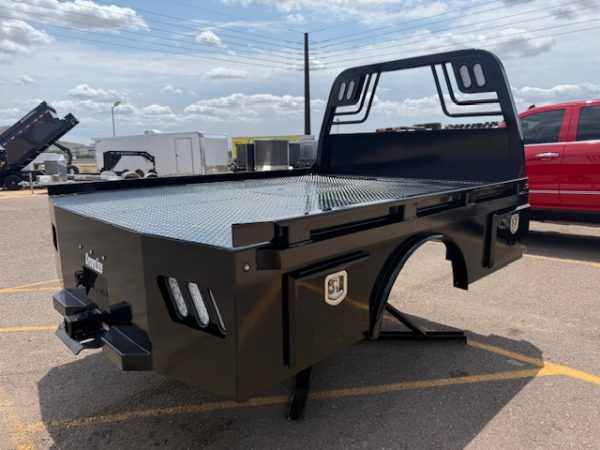 Crownline SKS57 Skirted, Single-Wheel, Long Bed, Black Boxes (8′ 6″ x 84″ - 57″ CTA)