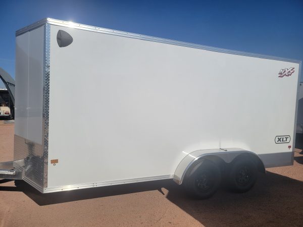 16x7 All Aluminum XLT-P Enclosed 7K GVWR, Ramp Door