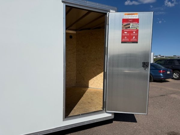 24x8.5 All Aluminum XLT-P Car Hauler, Elite Escape Door, 10K GVWR, Ramp Door