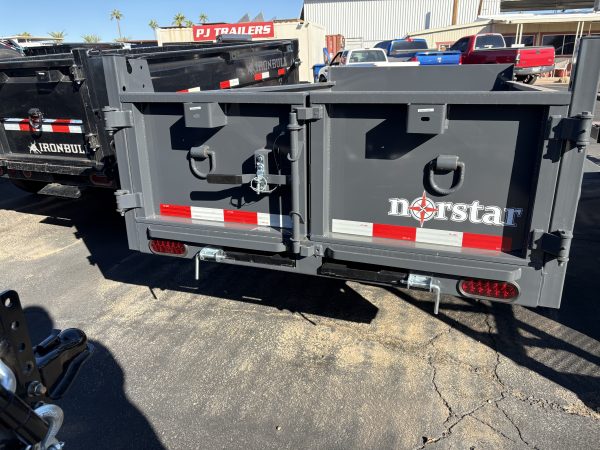 10x60 Norstar Single Axle Dump, 5.2K GVWR, 20" Sides