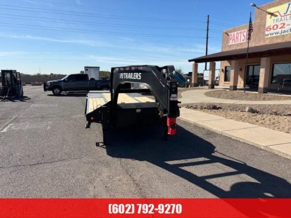 25' Gooseneck, Low-Pro Flatdeck with Duals, 25K GVWR, 14 PLY