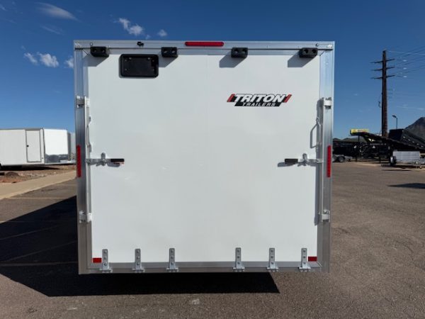 24x8.5 All Aluminum XLT-P Car Hauler, Elite Escape Door, 10K GVWR, Ramp Door