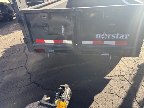 10x60 Norstar Single Axle Dump, 5.2K GVWR, 20" Sides