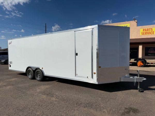 24x8.5 All Aluminum XLT-P Car Hauler, Elite Escape Door, 10K GVWR, Ramp Door