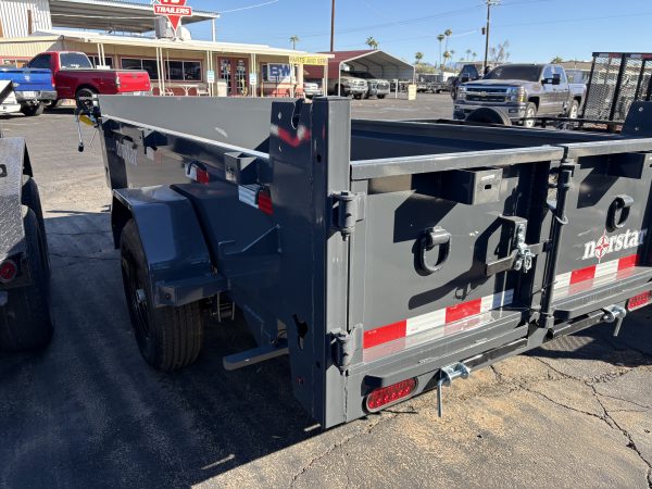 10x60 Norstar Single Axle Dump, 5.2K GVWR, 20" Sides