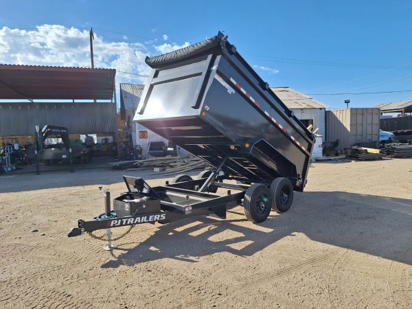 12x72 Tandem Axle, 10K GVWR, Utility Dump, Tarp Kit, Extra D-Rings48" Sides