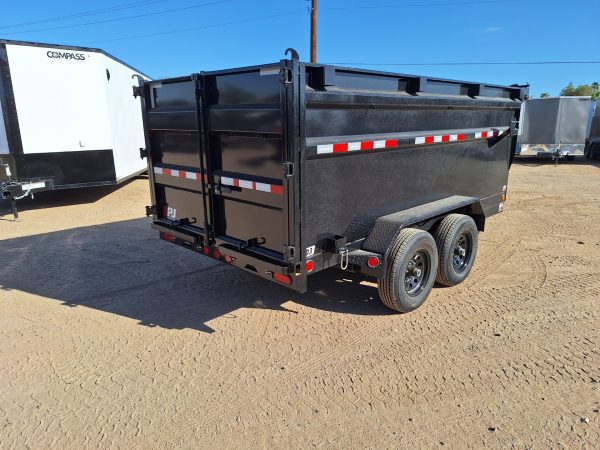 12x72 Tandem Axle, 10K GVWR, Utility Dump, Tarp Kit, Extra D-Rings48" Sides