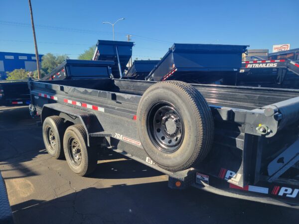 16x83 Tandem Axle, 14K GVWR, Low Pro Dump, 24" Sides