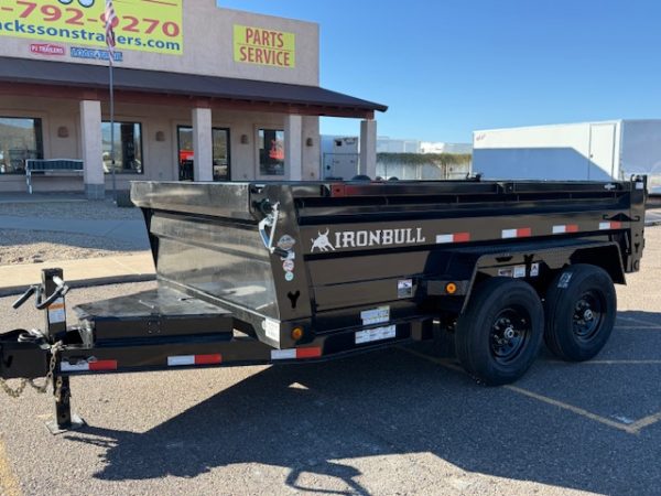 12x72 IronBull Tandem Axle Dump, 14K GVWR, 24" Sides