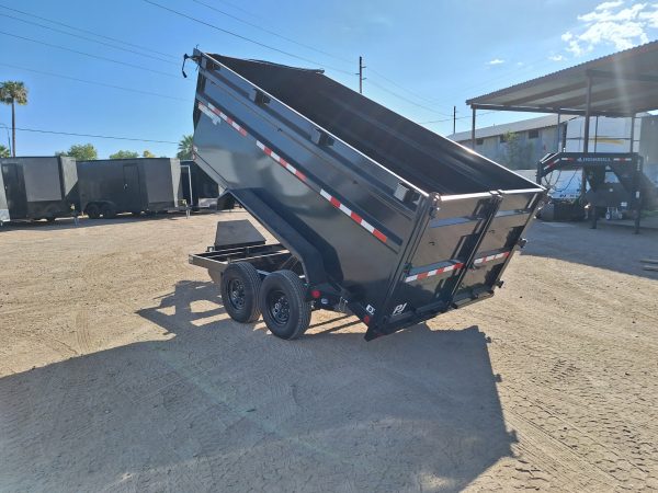 12x72 Tandem Axle, 10K GVWR, Utility Dump, Tarp Kit, Extra D-Rings48" Sides
