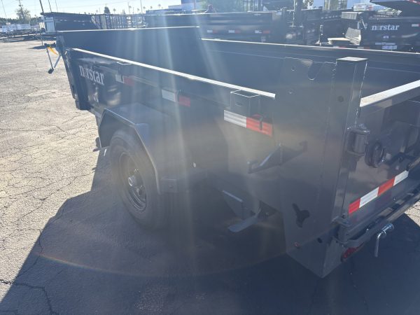 10x60 Norstar Single Axle Dump, 5.2K GVWR, 20" Sides