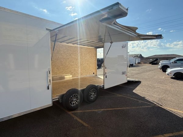 24x8.5 All Aluminum XLT-P Car Hauler, Elite Escape Door, 10K GVWR, Ramp Door