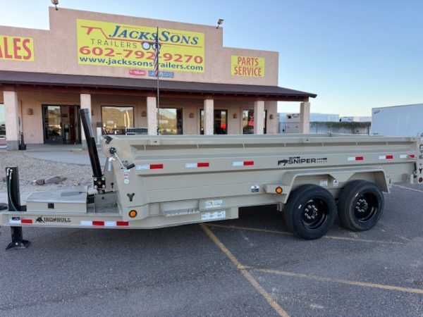 16x83 IronBull Tandem Axle, SNIPER Series, 16K GVWR, 24" Sides