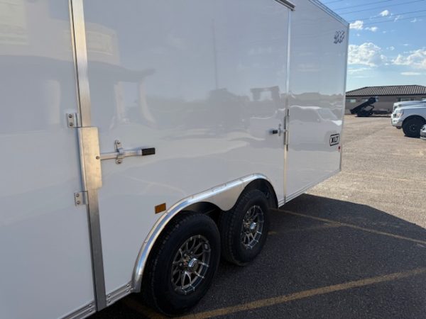 24x8.5 All Aluminum XLT-P Car Hauler, Elite Escape Door, 10K GVWR, Ramp Door