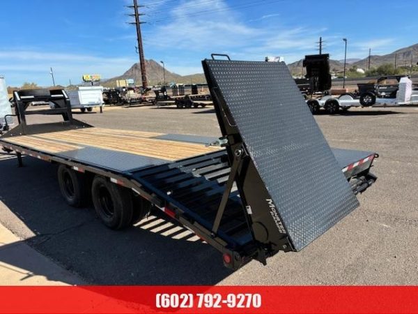 25' Gooseneck, Low-Pro Flatdeck with Duals, 25K GVWR, 14 PLY