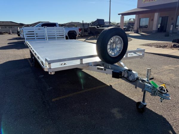 20x102 All Aluminum, 10K GVWR, Tandem Axle Deckover (1020H-TA-BT-DT-RR-RTD)