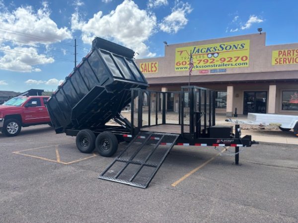 16x83 Tandem Axle, Dump/Landscape Combo, 14K GVWR, 48" sides