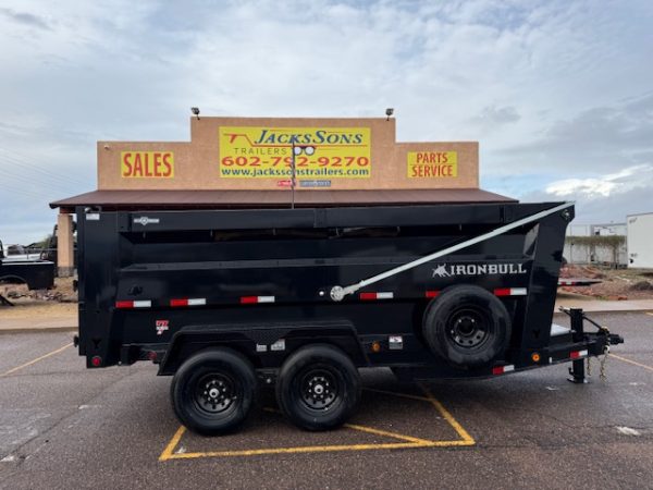 14x83 IronBull Tandem Axle Dump, 15K GVWR, 48" Sides, Pro Tarp