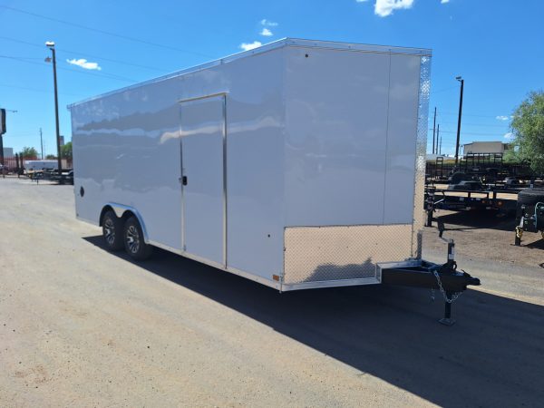 20x8.5 Jasper SE Car Hauler, 10K GVWR, Ramp Door, A/C, White Wall / Ceiling, RTP Floor