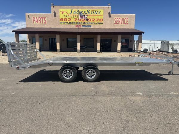 20x102 All Aluminum, 10K GVWR, Tandem Axle Deckover (1020H-TA-BT-DT-RR-RTD)