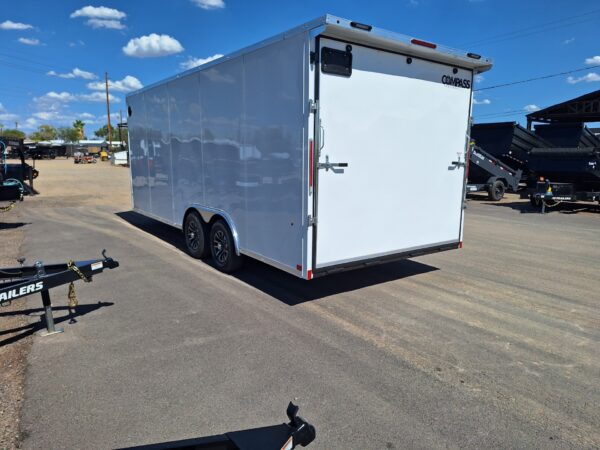 20x8.5 Jasper SE Car Hauler, 10K GVWR, Ramp Door, A/C, White Wall / Ceiling, RTP Floor