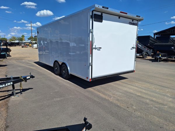 20x8.5 Jasper SE Car Hauler, 10K GVWR, Ramp Door, A/C, White Wall / Ceiling, RTP Floor