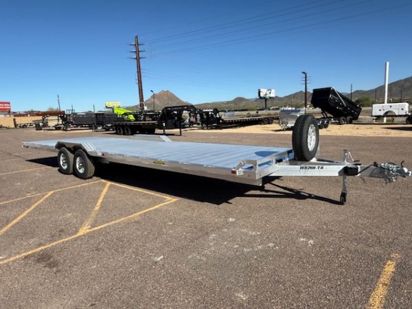 28x102" All Aluminum Wide Body, 10K GVWR, Heavy Tandem Axle, Drive-Over-Fenders (WB28H-TA-EL-DOF-R-RR-RTD)