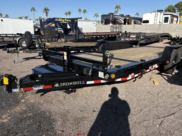 20x83 IronBull Tandem Axle, 14K GVWR, Low-Pro Gravity Tilt