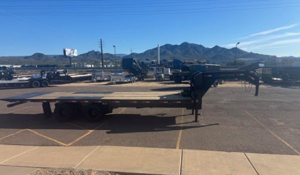 26x102 Gooseneck, Tandem Duals, 24K GVWR, Full Tilt