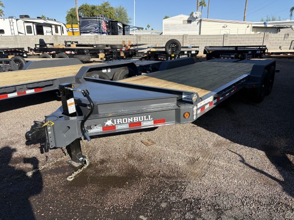 20x83 IronBull, Tandem Axle, 14K GVWR, Rampage Ramps