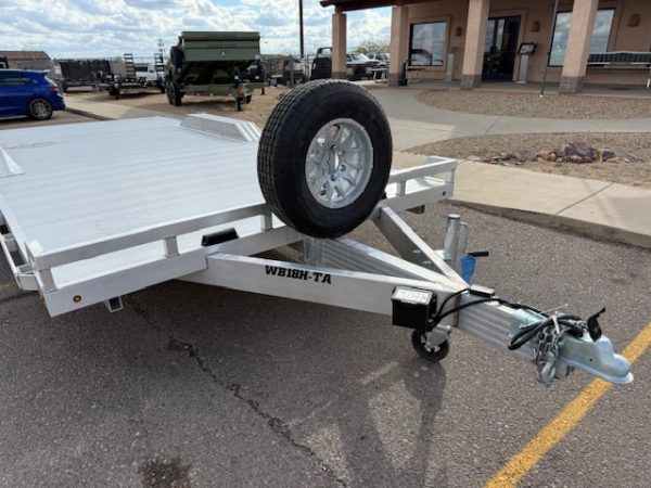 18X102 Tandem Axle, Wide Body W/ Drive-Over-Fenders, Aluminum, 10K GVWR (WB18H-TA-EL-DOF-R-RR-RTD)