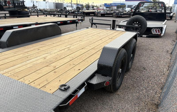 16x83 Ironbull Tandem Axle, 14K GVWR, Low-Pro Power Tilt