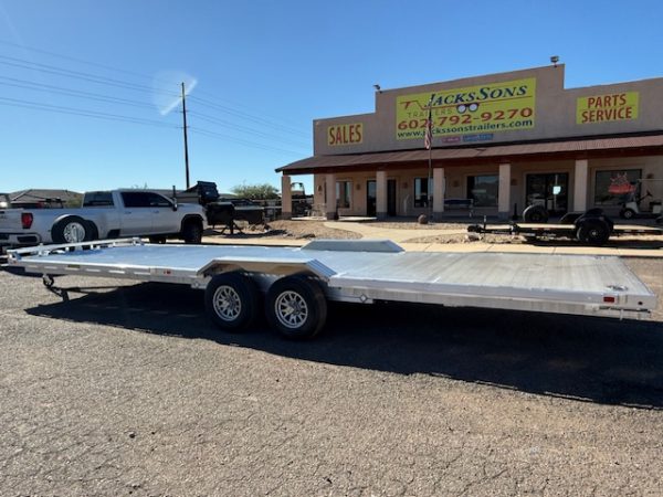 28x102" All Aluminum Wide Body, 10K GVWR, Heavy Tandem Axle, Drive-Over-Fenders (WB28H-TA-EL-DOF-R-RR-RTD)
