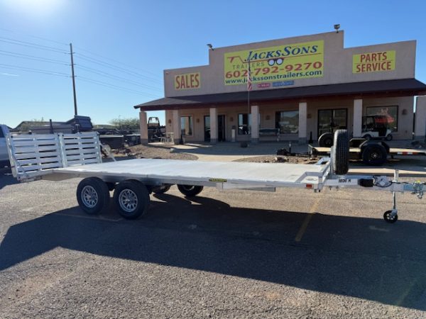 20x102 All Aluminum, 10K GVWR, Tandem Axle Deckover (1020H-TA-BT-DT-RR-RTD)