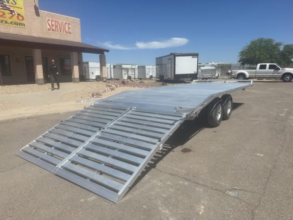 20x102 All Aluminum, 10K GVWR, Tandem Axle Deckover (1020H-TA-BT-DT-RR-RTD)