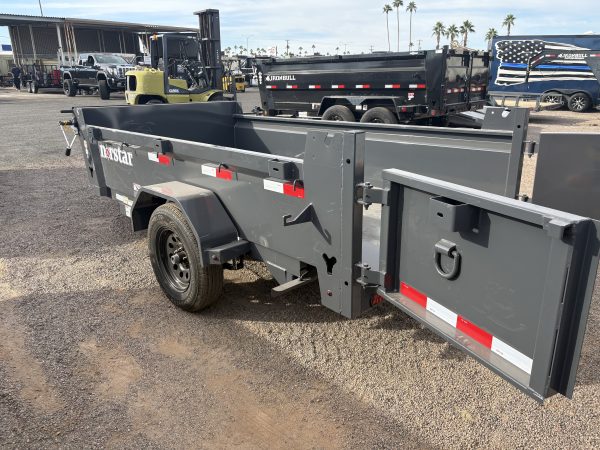 10x60 Norstar Single Axle Dump, 3.5K GVWR, 20" Sides