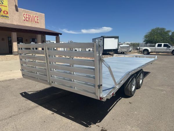 20x102 All Aluminum, 10K GVWR, Tandem Axle Deckover (1020H-TA-BT-DT-RR-RTD)