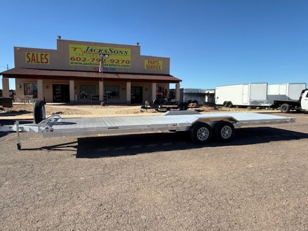 28x102" All Aluminum Wide Body, 10K GVWR, Heavy Tandem Axle, Drive-Over-Fenders (WB28H-TA-EL-DOF-R-RR-RTD)