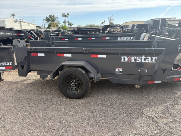 10x60 Norstar Single Axle Dump, 3.5K GVWR, 20" Sides