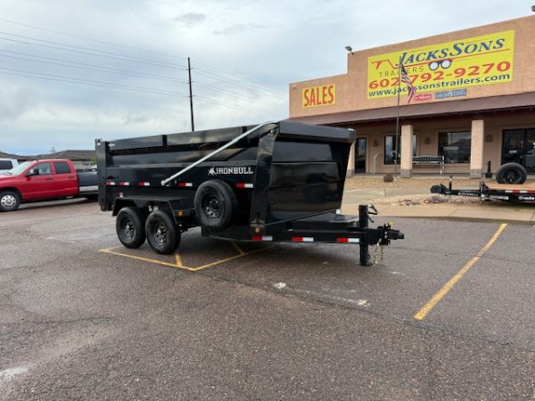 14x83 IronBull Tandem Axle Dump, 15K GVWR, 48" Sides, Pro Tarp