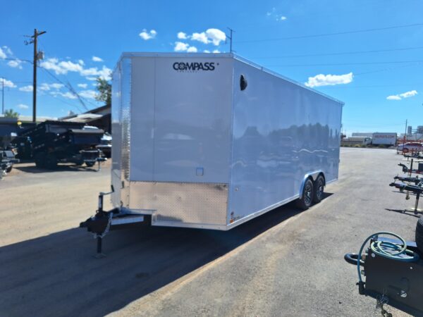 20x8.5 Jasper SE Car Hauler, 10K GVWR, Ramp Door, A/C, White Wall / Ceiling, RTP Floor