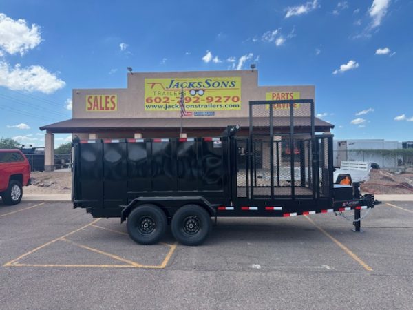 16x83 Tandem Axle, Dump/Landscape Combo, 14K GVWR, 48" sides