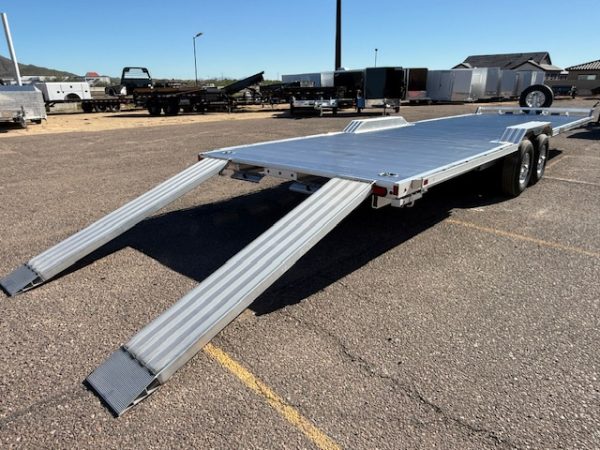 28x102" All Aluminum Wide Body, 10K GVWR, Heavy Tandem Axle, Drive-Over-Fenders (WB28H-TA-EL-DOF-R-RR-RTD)