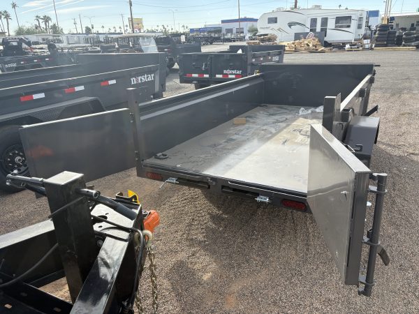 10x60 Norstar Single Axle Dump, 3.5K GVWR, 20" Sides