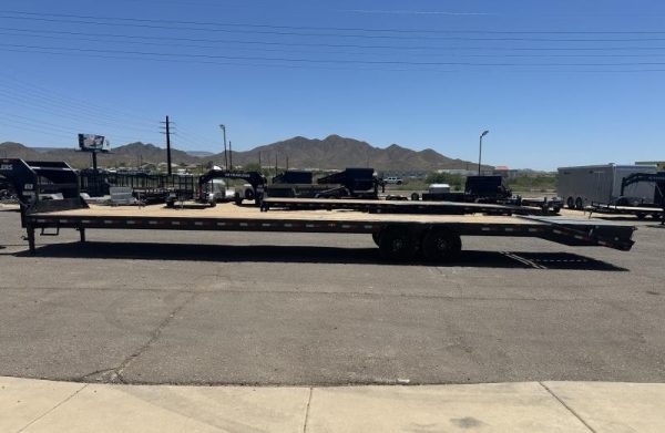 40' Gooseneck Low-Pro Flatdeck with Singles, 15K GVWR
