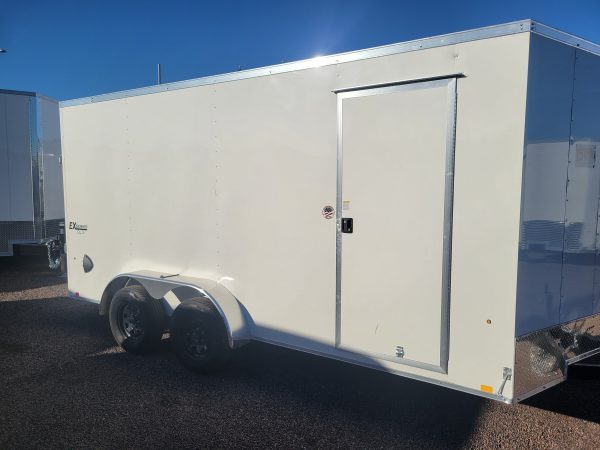 16x7 EX DLX, 7K GVWR, Ramp Door - DMG to Fender Discounted